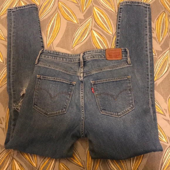 Levi’s 721 High Rise Ripped Skinny 27 - Picture 6 of 8